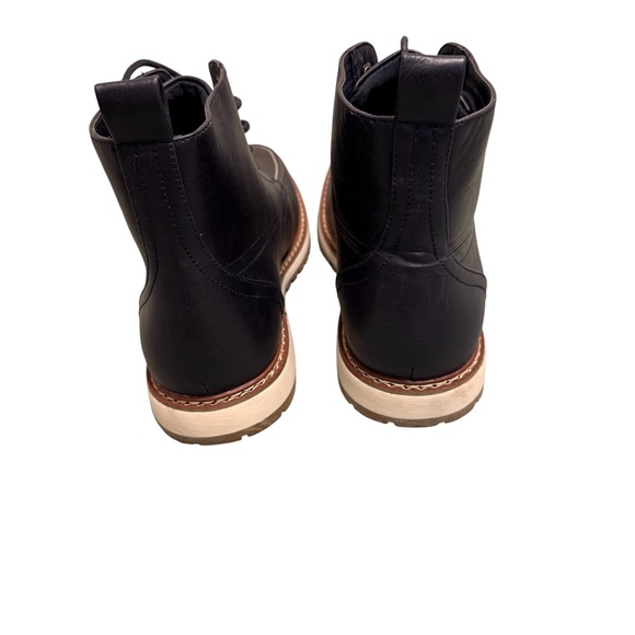 Hawke & Co Women’s 9.5 Black Leather Lace-Up Boots | Grunge Biker Core | NWT - Picture 4 of 10